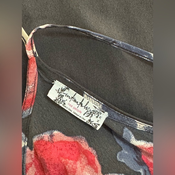 Intimately x Free People | Black Floral Cascades Slip Dress - Size M - Picture 5 of 5